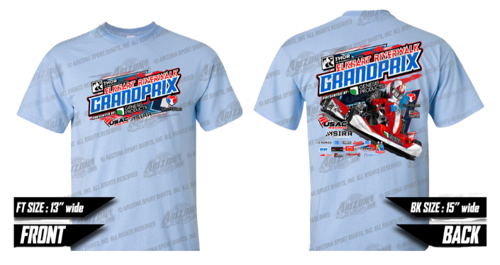 Elkhart Grand Prix '24 Tee - Light Blue