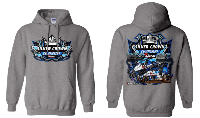 USAC Silver Crown '25 Hoodie - Grey