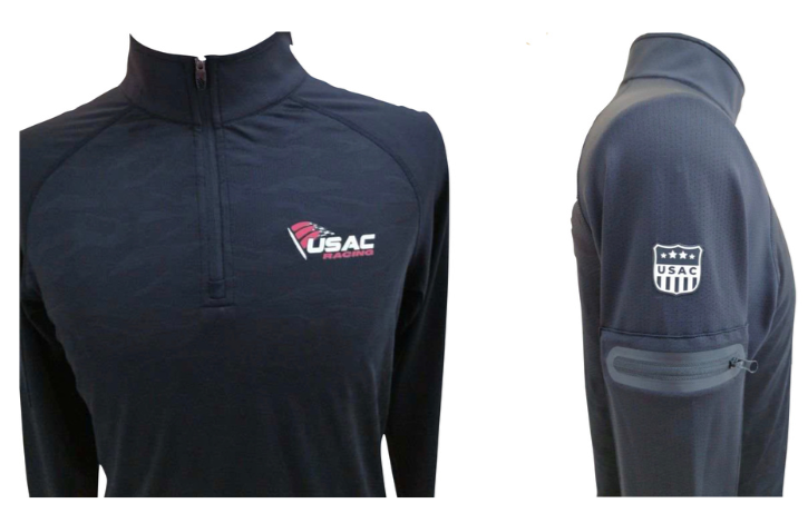 USAC Racing 1/4 Zip - Black