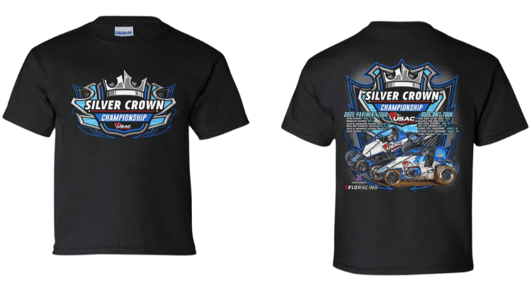 Youth USAC Silver Crown '25 Tee - Black