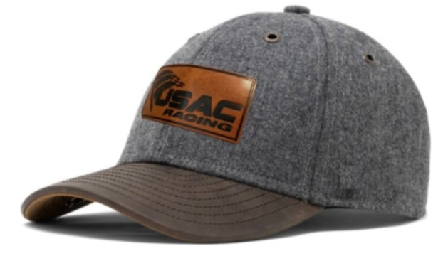 Leather Patch Hat - Grey