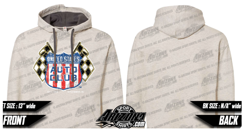 Retro Shield Hoodie - Oatmeal Heather
