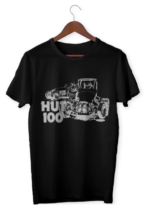 Vintage Hut 100 Tee - Black