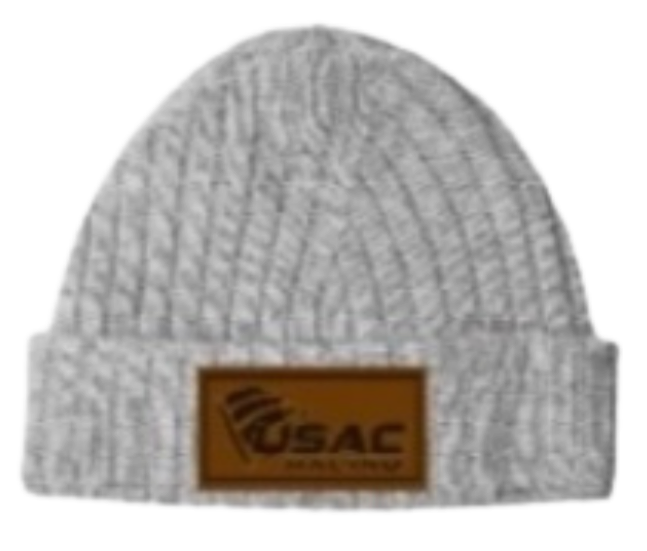 Beanie - Leather Patch