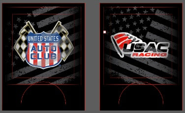 Coozie - Logos w/ Flag