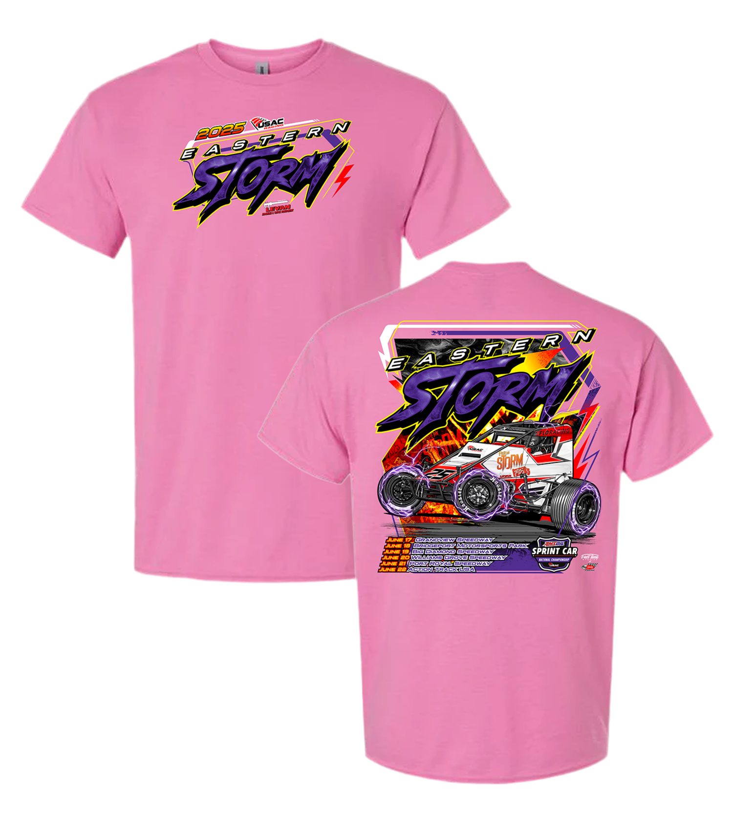 Eastern Storm '25 Tee - Azalea