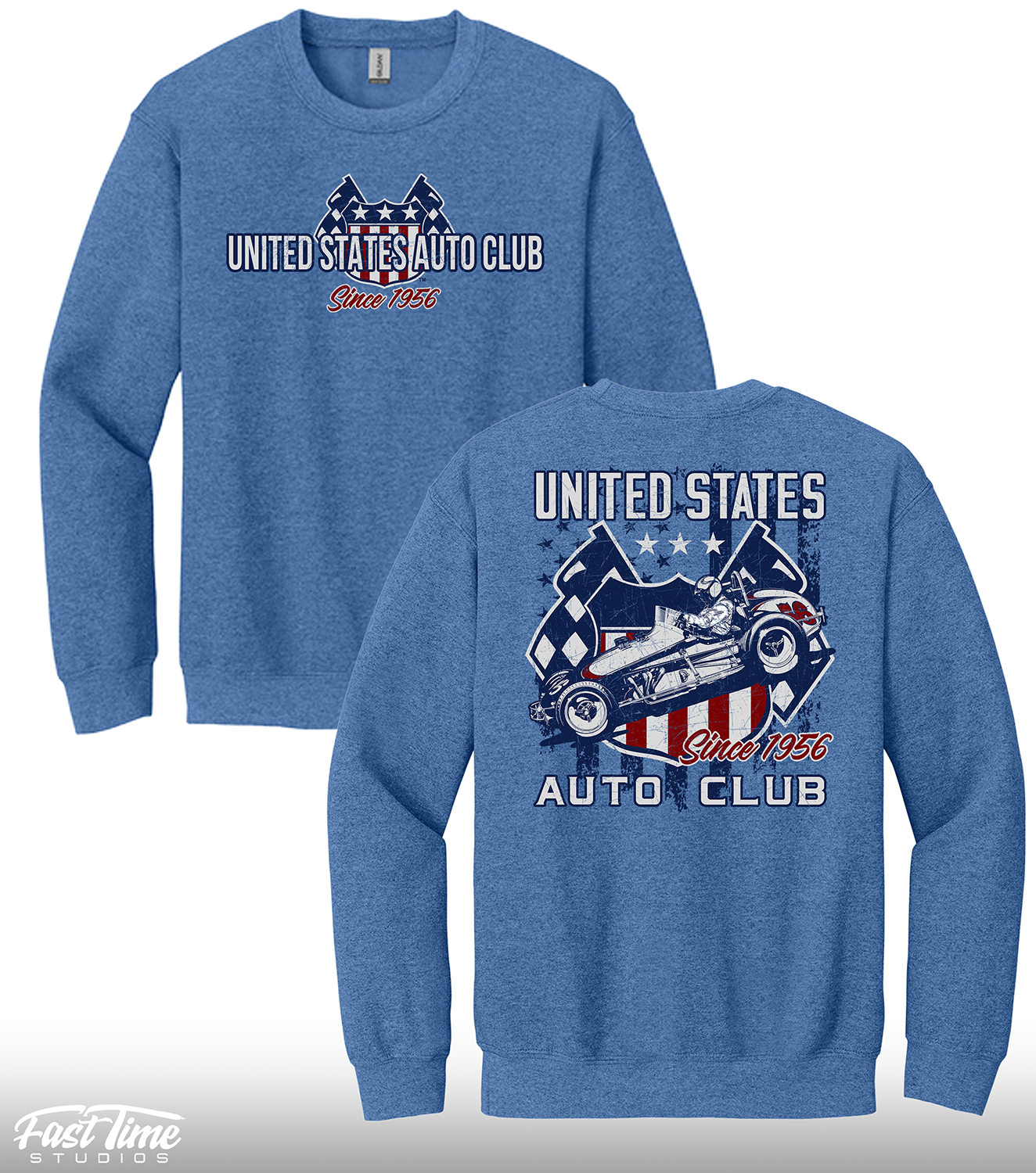 "Since 1956" Crewneck - Heather Royal