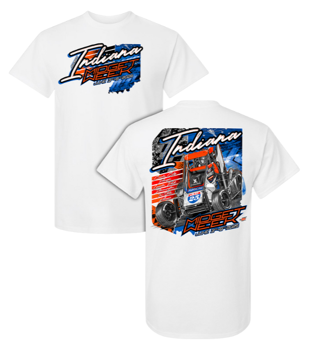 Indiana Midget Week '25 Tee - White