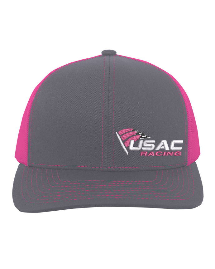 USAC Racing Pink Trucker Hat
