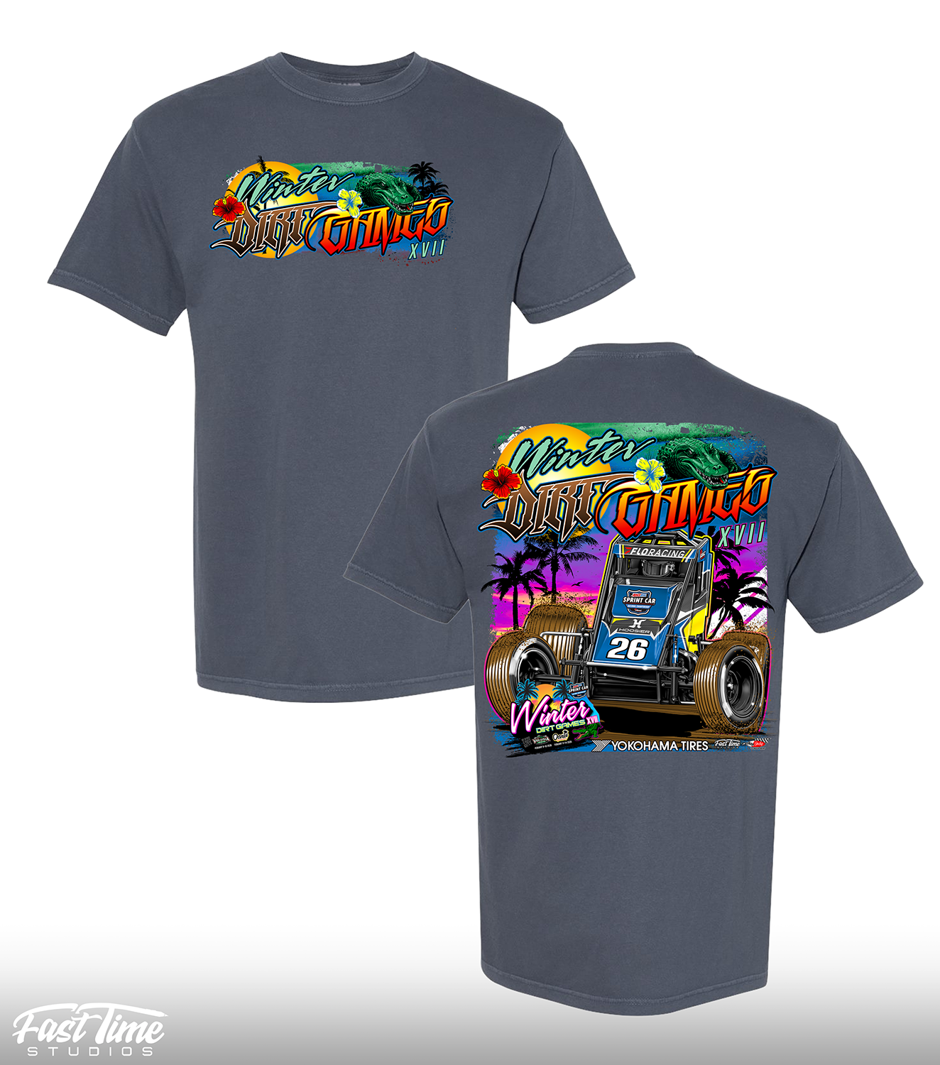 Winter Dirt Games XVII Tee - Denim (Comfort Colors)