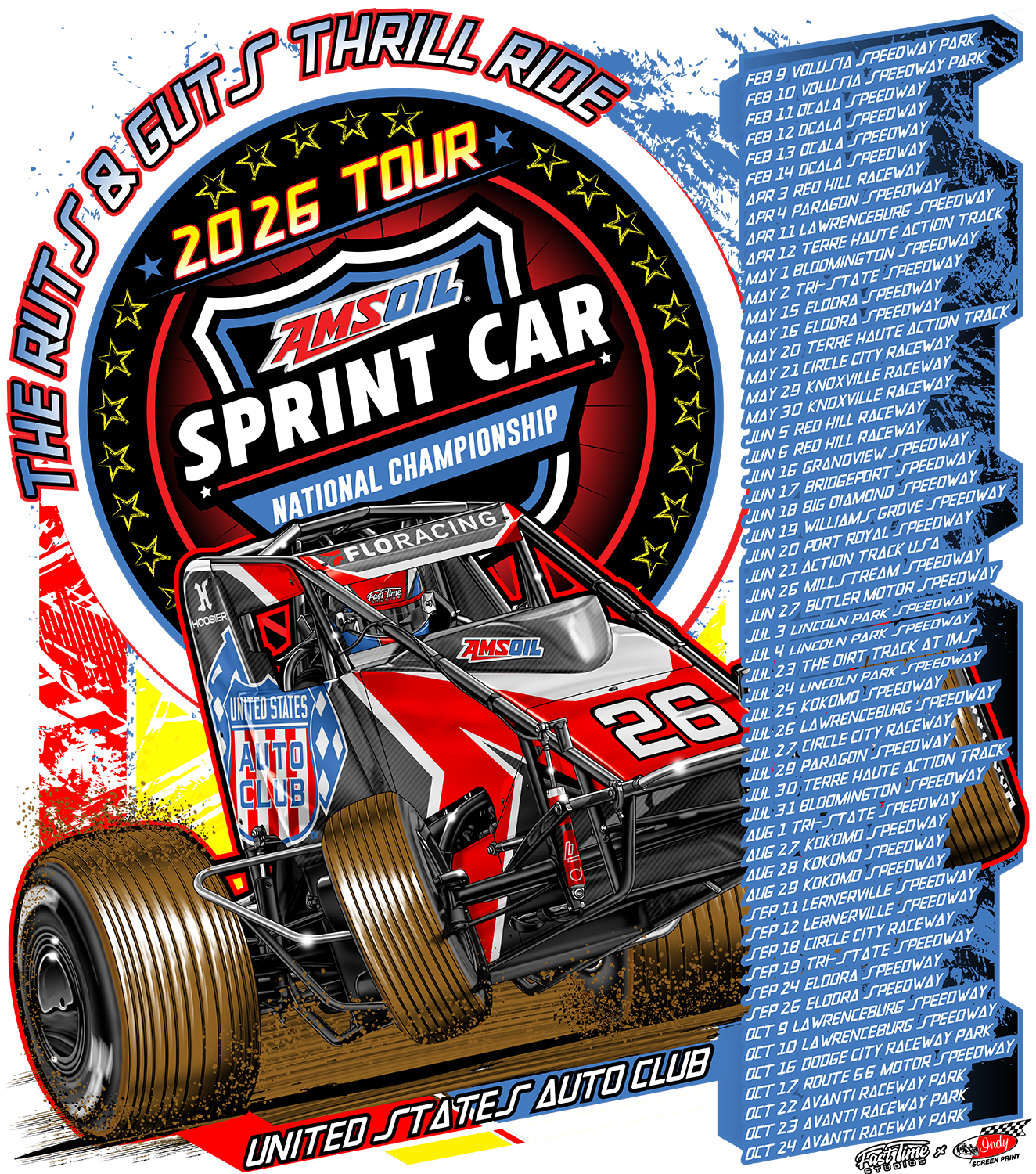 AMSOIL Sprint Car '26 Tour Decal