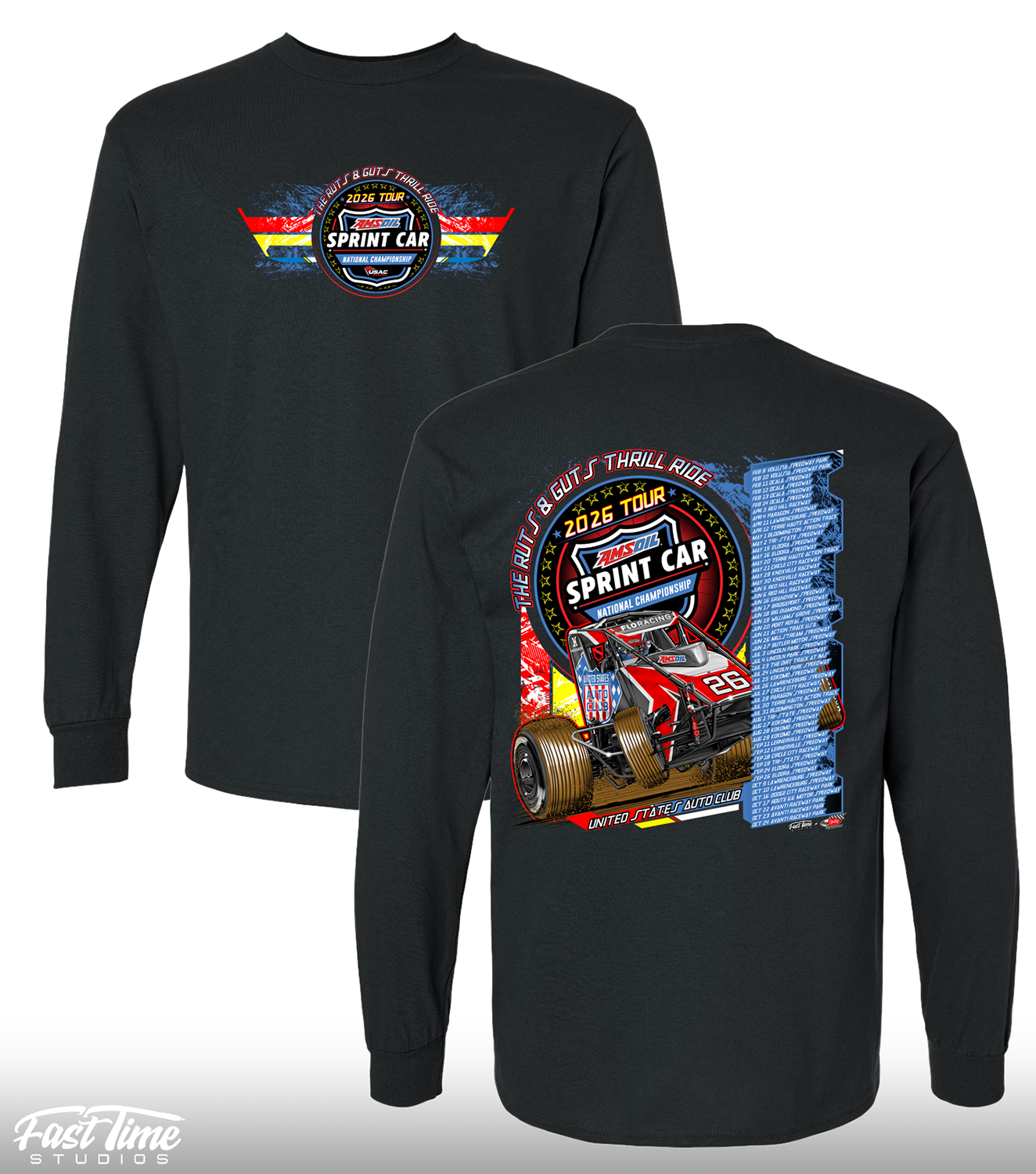 AMSOIL Sprint Car '26 Tour Long Sleeve - Black