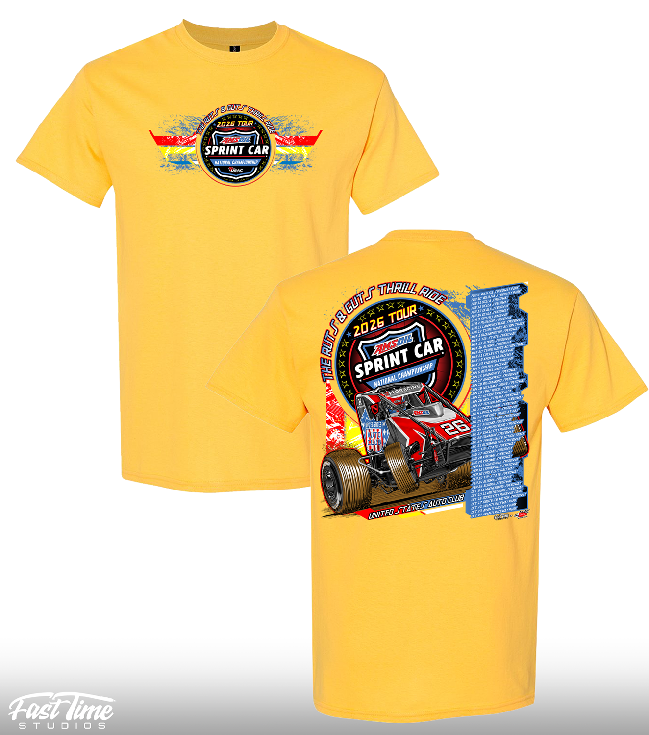 AMSOIL Sprint Car '26 Tour Tee - Daisy