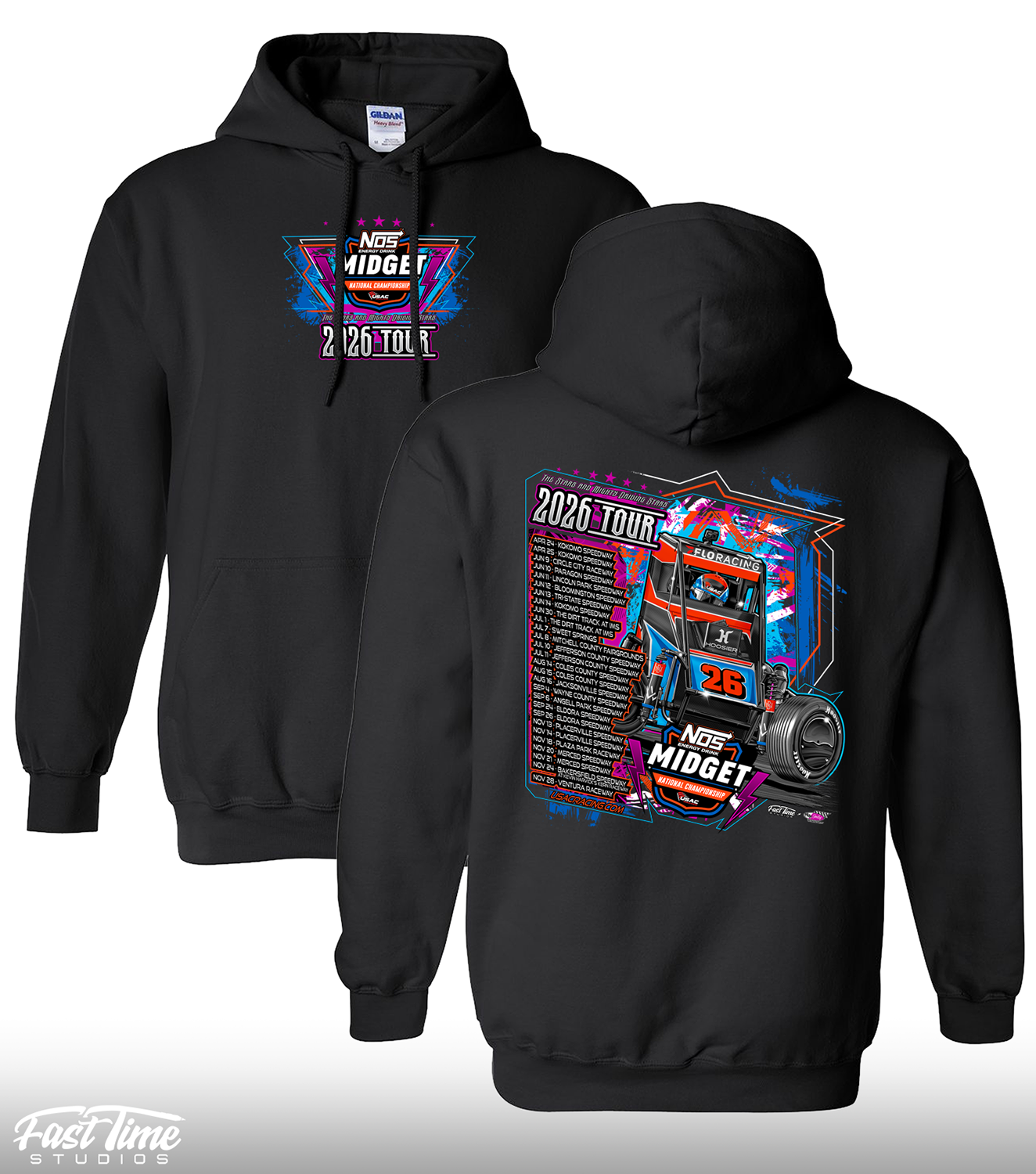 NOS Midget '26 Tour Hoodie - Black