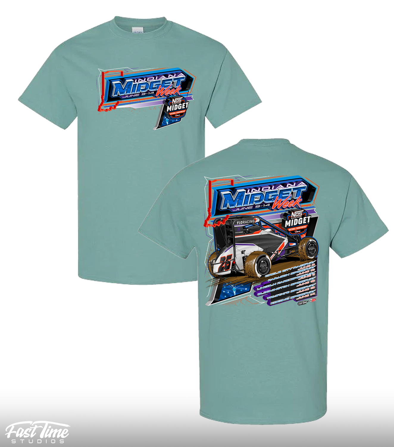 Indiana Midget Week '26 Tee - Aquatic