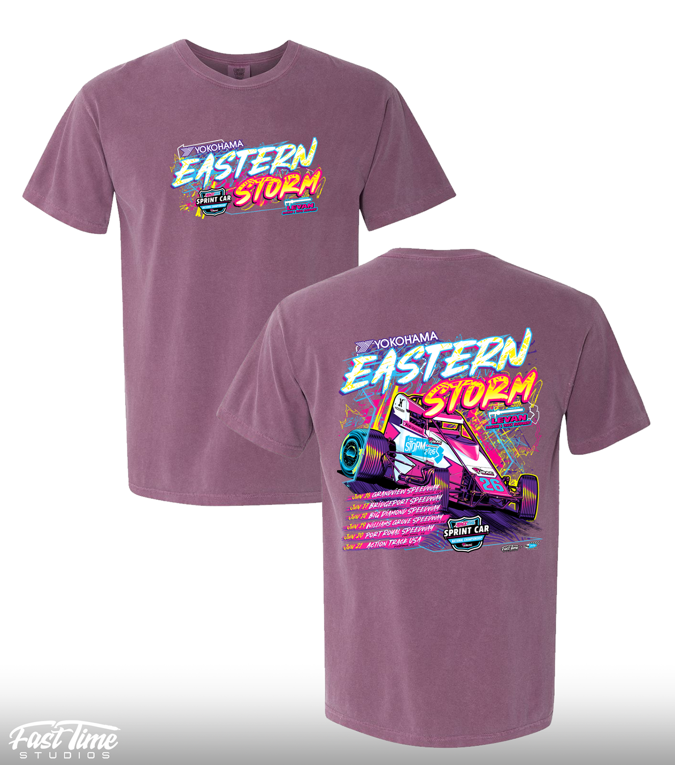 Eastern Storm '26 Tee - Berry (Comfort Colors)