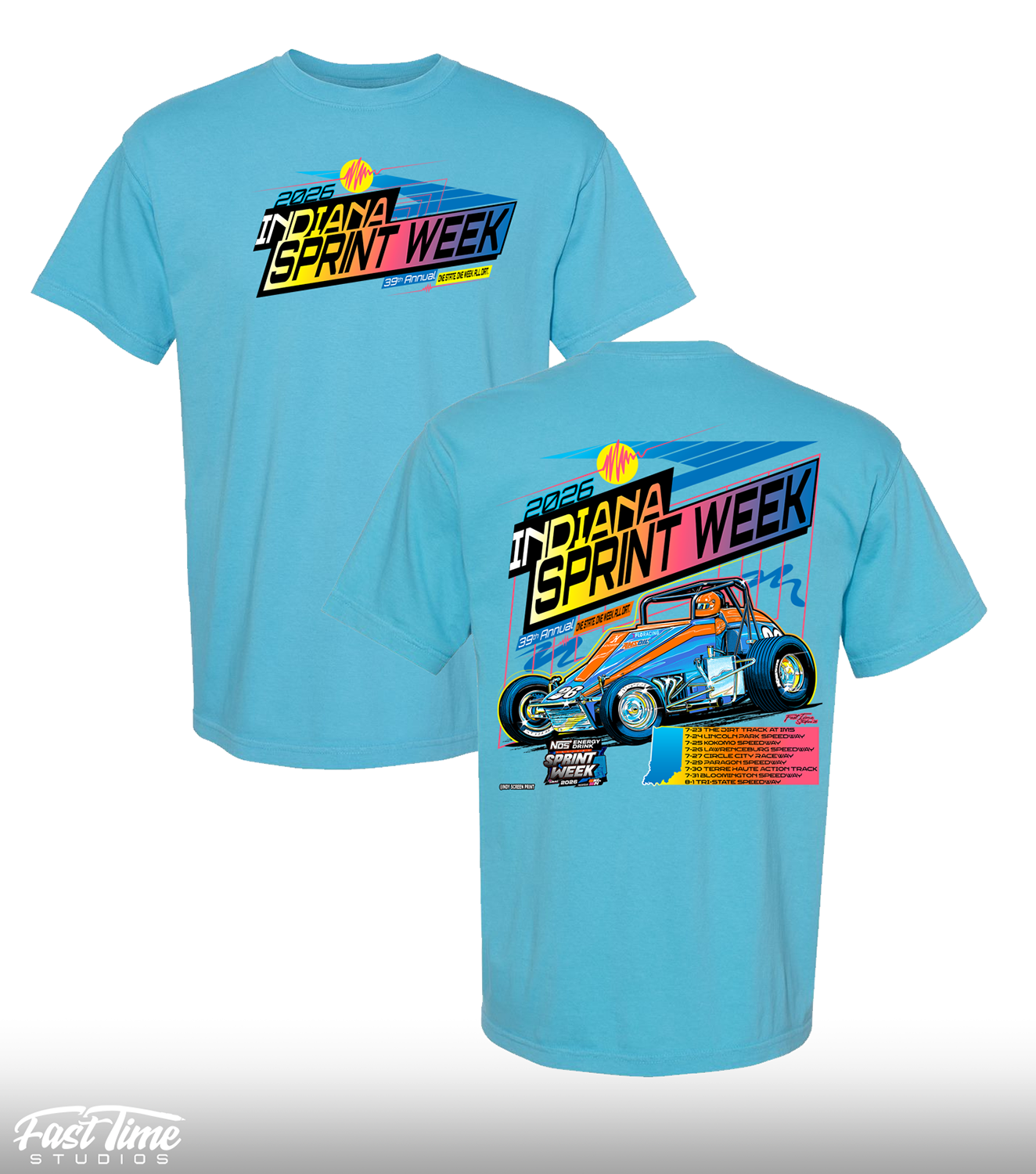 Indiana Sprint Week '26 Tee - Sapphire* (Comfort Colors)
