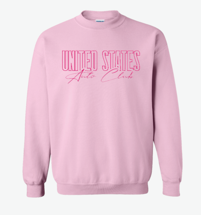United States Auto Club Crewneck - Light Pink