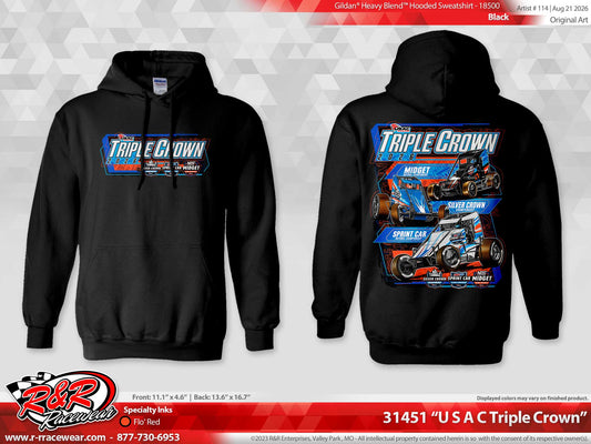 Triple Crown Car Hoodie - Black