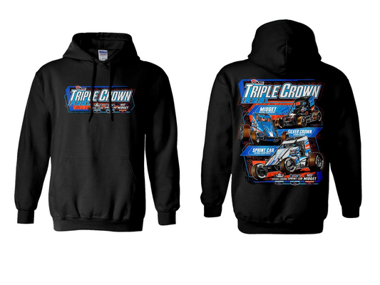 Triple Crown Car Hoodie - Black