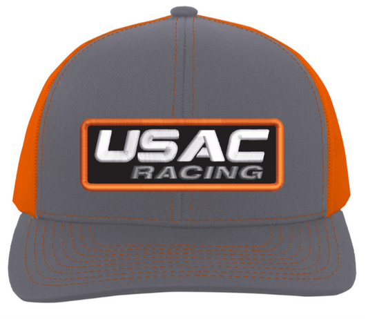 Patch Hat - Orange/Grey