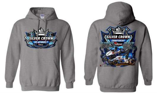 USAC Silver Crown '25 Tour Hoodie - Grey