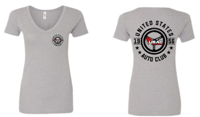 Wheelin' Into USAC Shirt - V Neck (Women's)