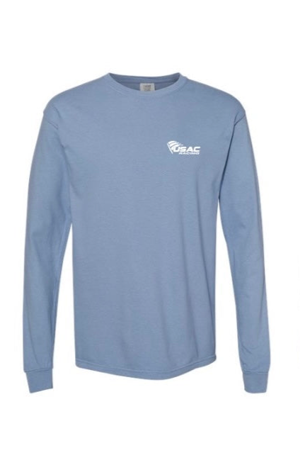 Logo Long Sleeve - Washed Denim (Comfort Colors)