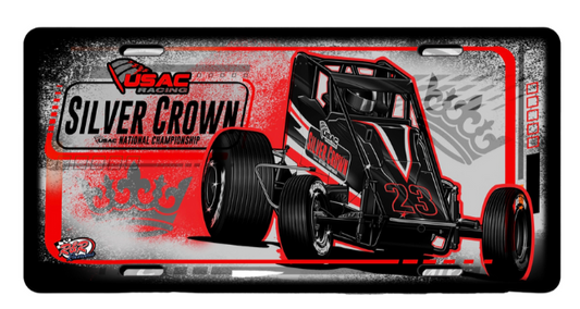 USAC Silver Crown '23 License Plate