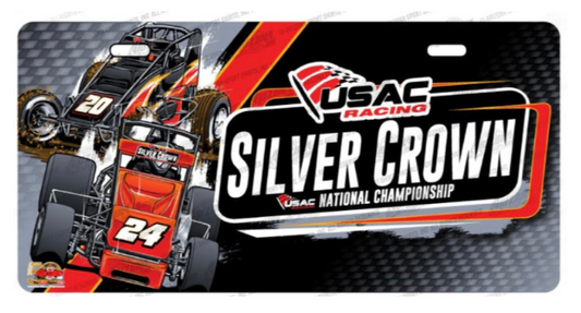 USAC Silver Crown '24 License Plate