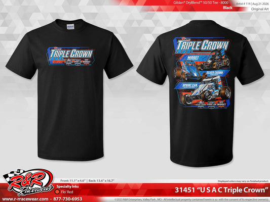 Triple Crown Car Tee - Black