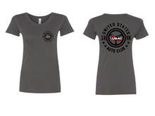 Load image into Gallery viewer, Wheelin&#39; Into USAC Shirt - Women&#39;s Fit
