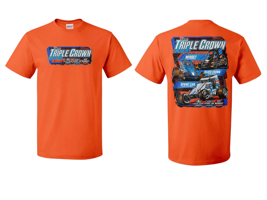 Triple Crown Car Tee - Orange