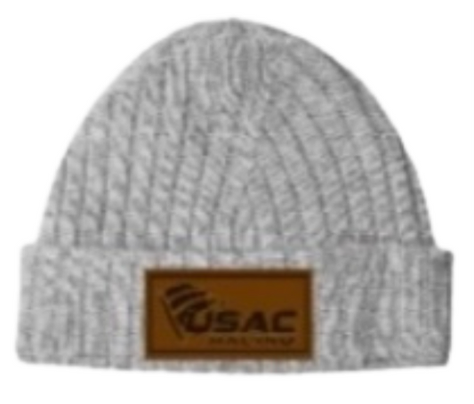 Beanie - Leather Patch