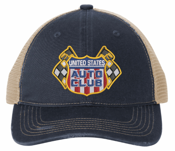 Retro Shield Hat - Gold Outline