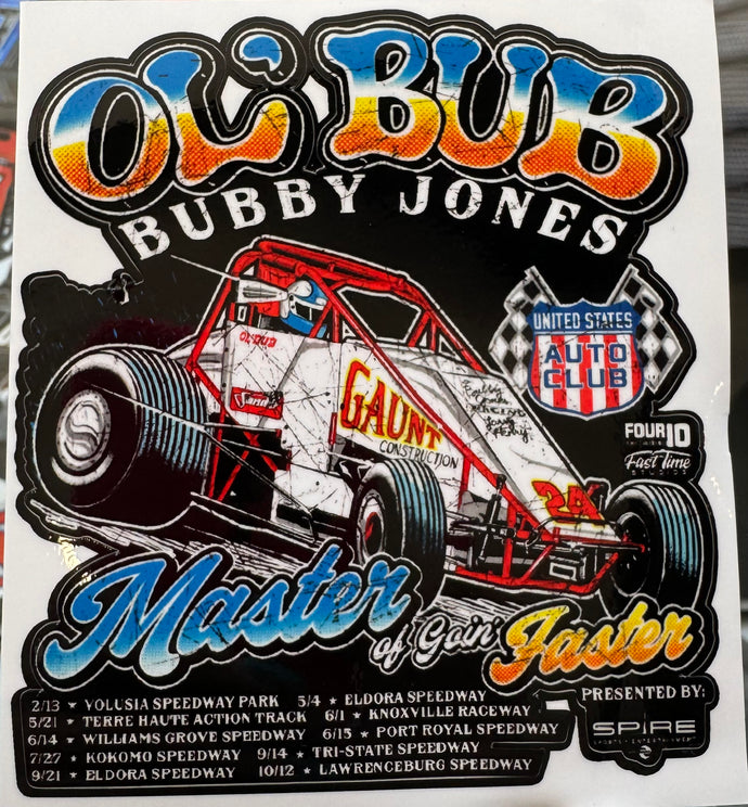 Bubby Jones Master of Goin' Faster Decal