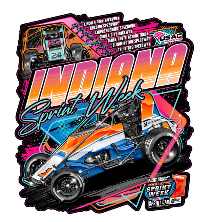 Indiana Sprint Week '24 Decal