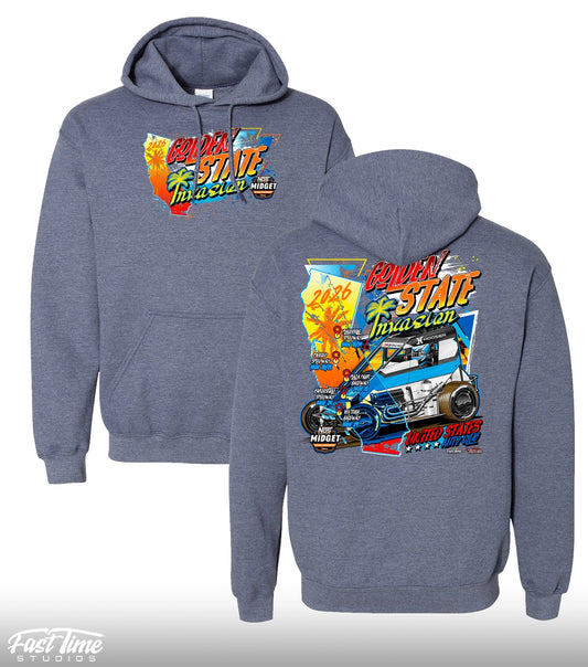 Golden State Invasion '26 Hoodie - Classic Navy Heather
