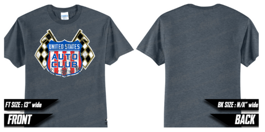 Retro Shield Tee - Heather Navy