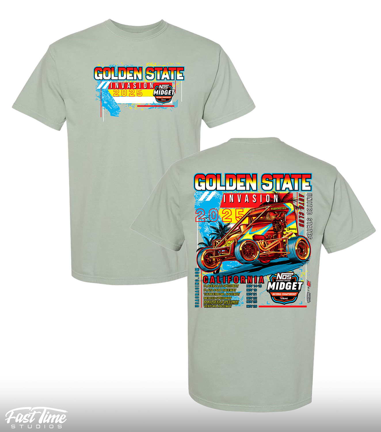 Golden State Invasion Tee - Bay (Comfort Colors)
