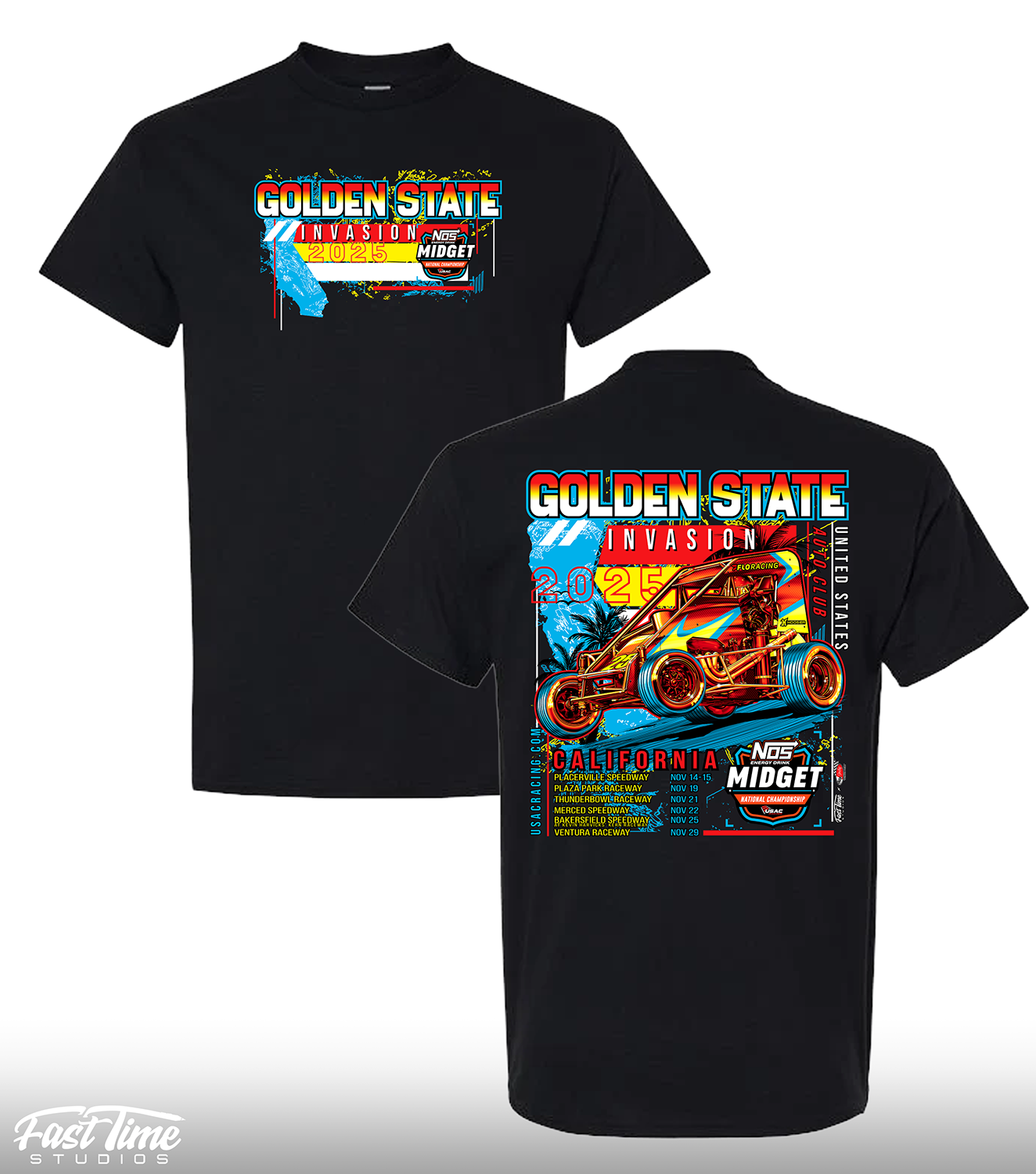 Golden State Invasion Tee - Black