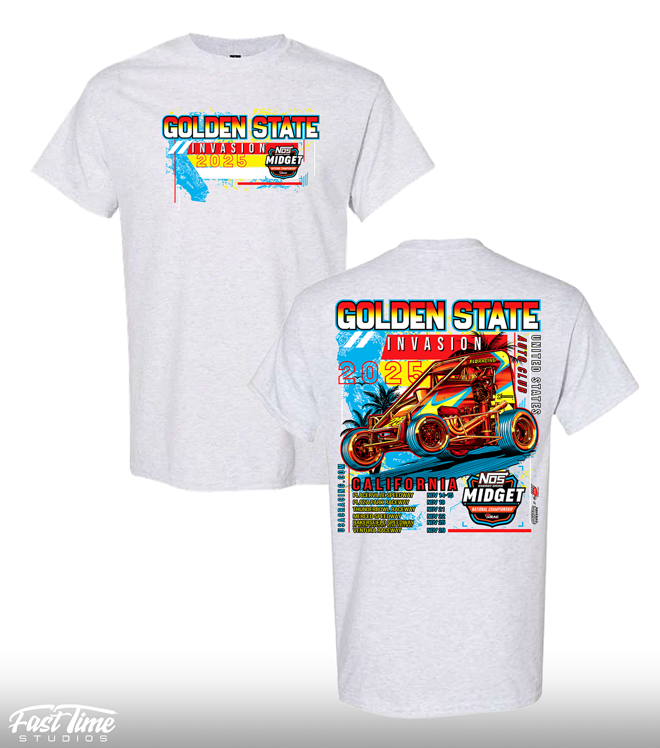 Golden State Invasion Tee - Ash