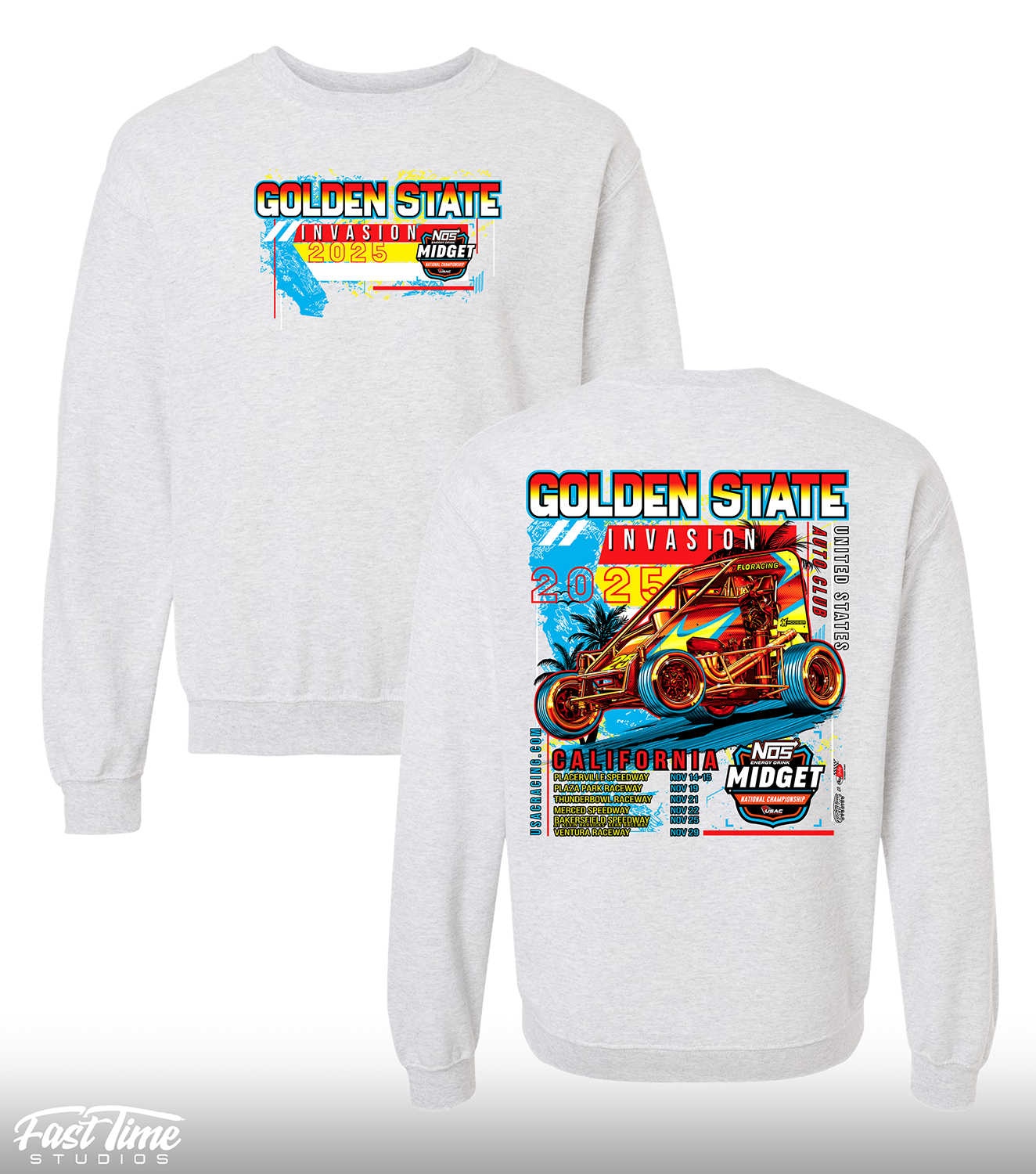 Golden State Invasion Crewneck - Ash