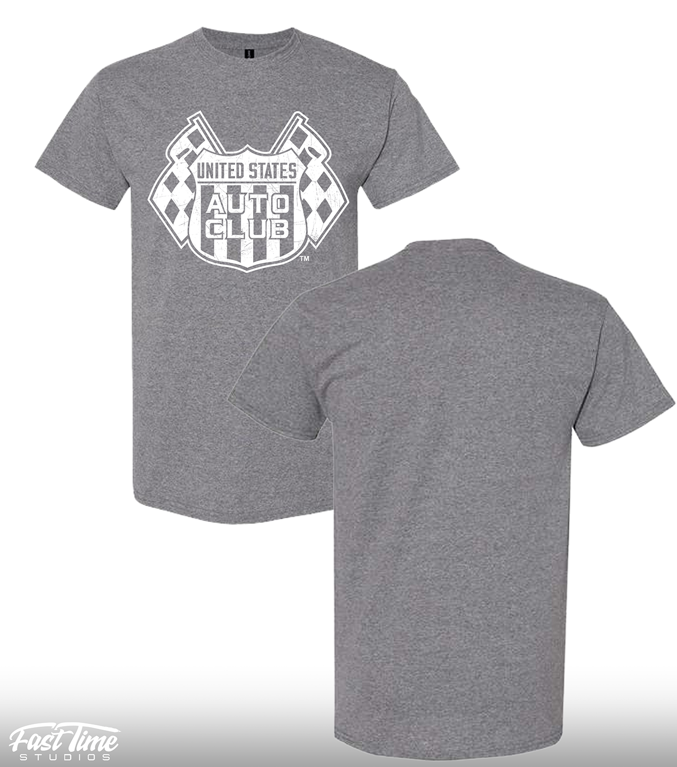 Retro Shield Tee - Graphite