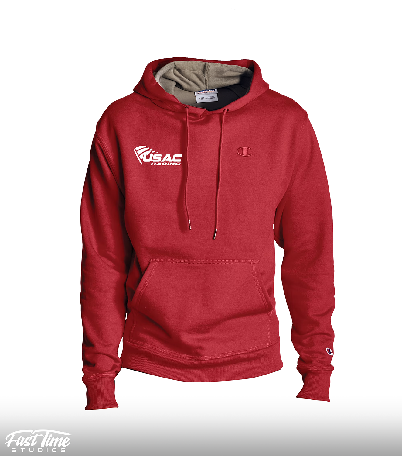 Champion Logo Hoodie - Red