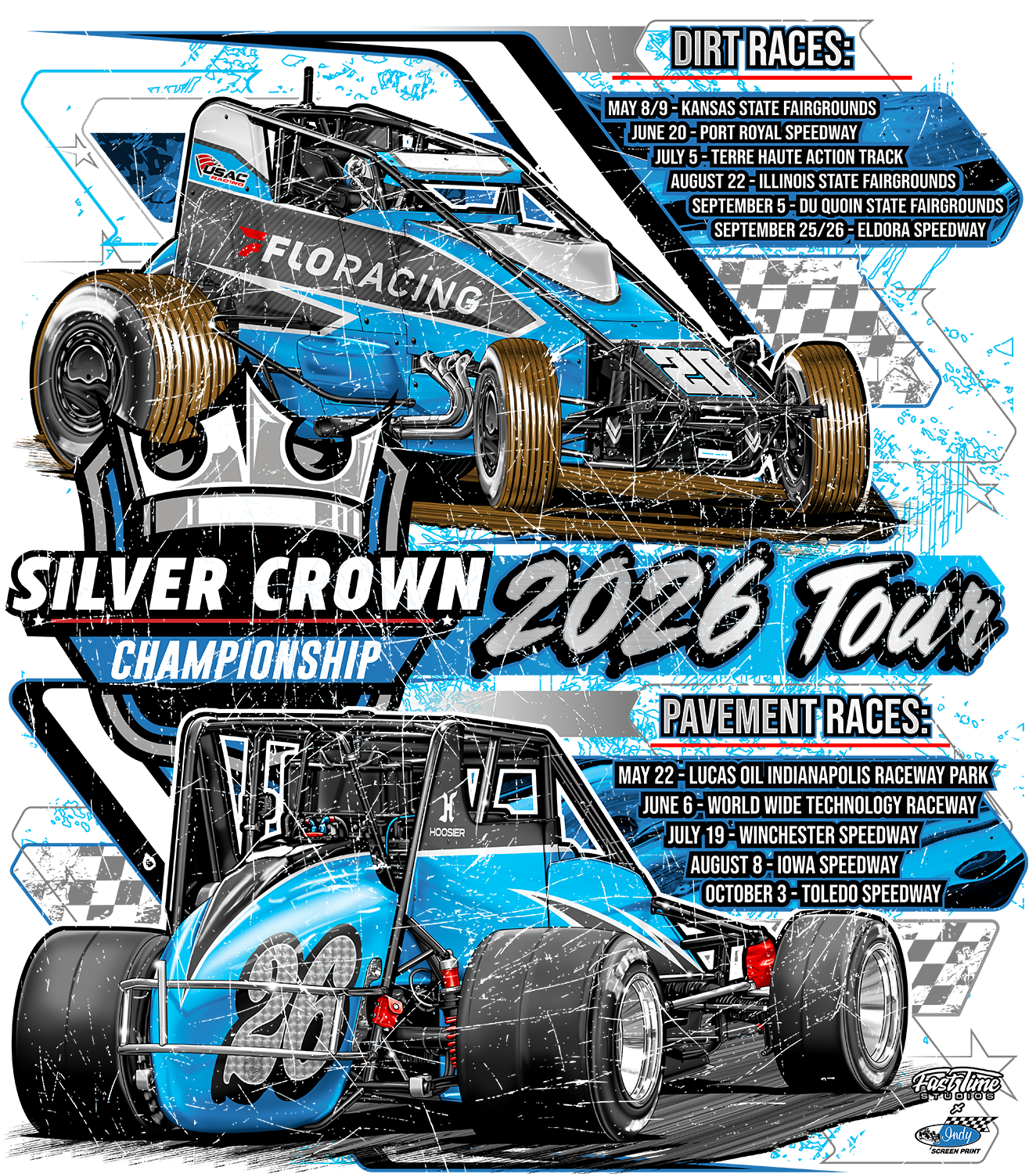 USAC Silver Crown '26 Tour Decal