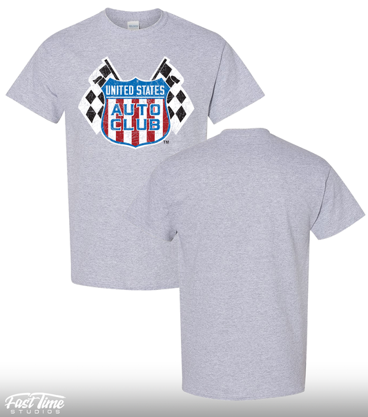 Retro Shield Tee - Sport Grey
