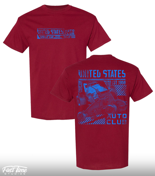 Sprint Car Lifestyle Tee - Garnet