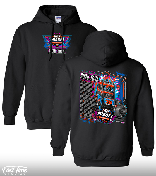 NOS Midget '26 Tour Hoodie - Black
