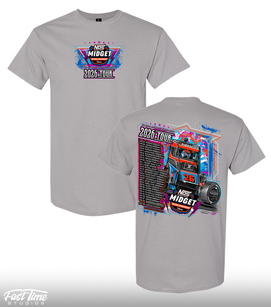 NOS Midget '26 Tour Tee - Gravel